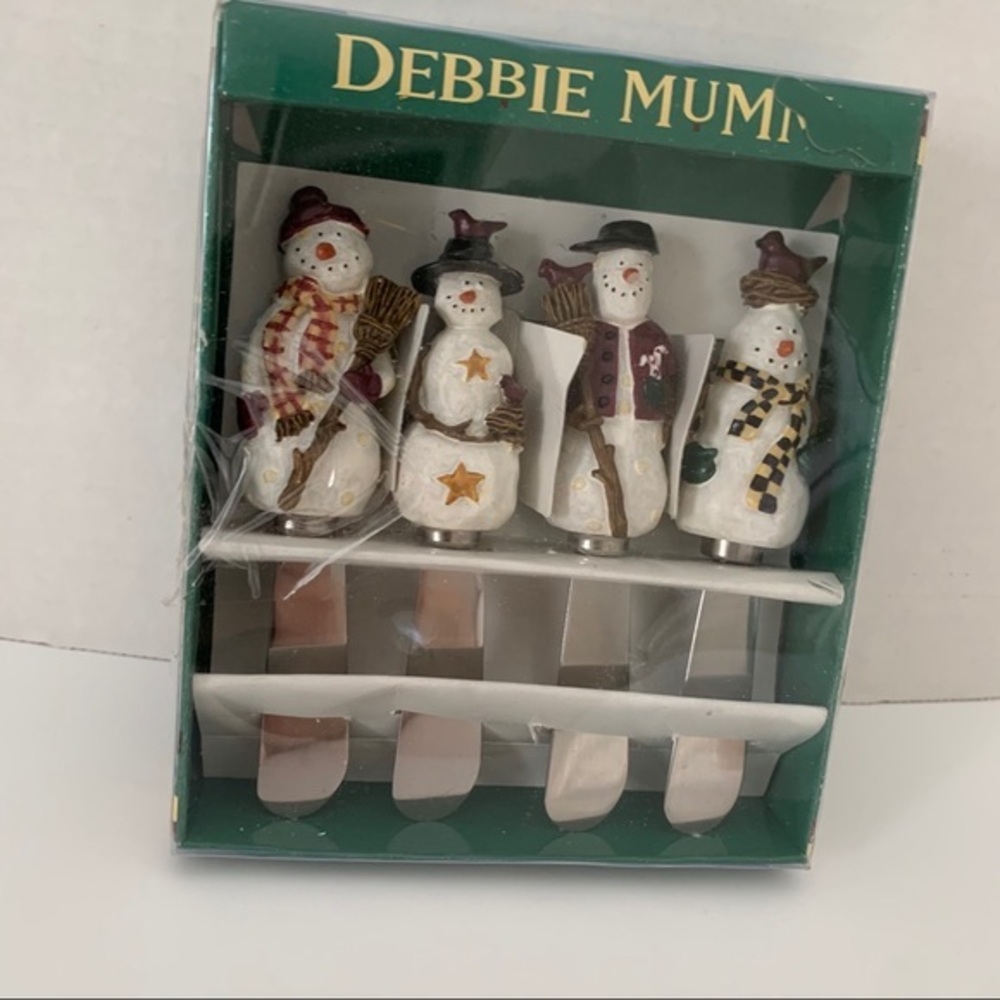 Debbie Mumm Snowman Spreaders, 1999, Set Of 4